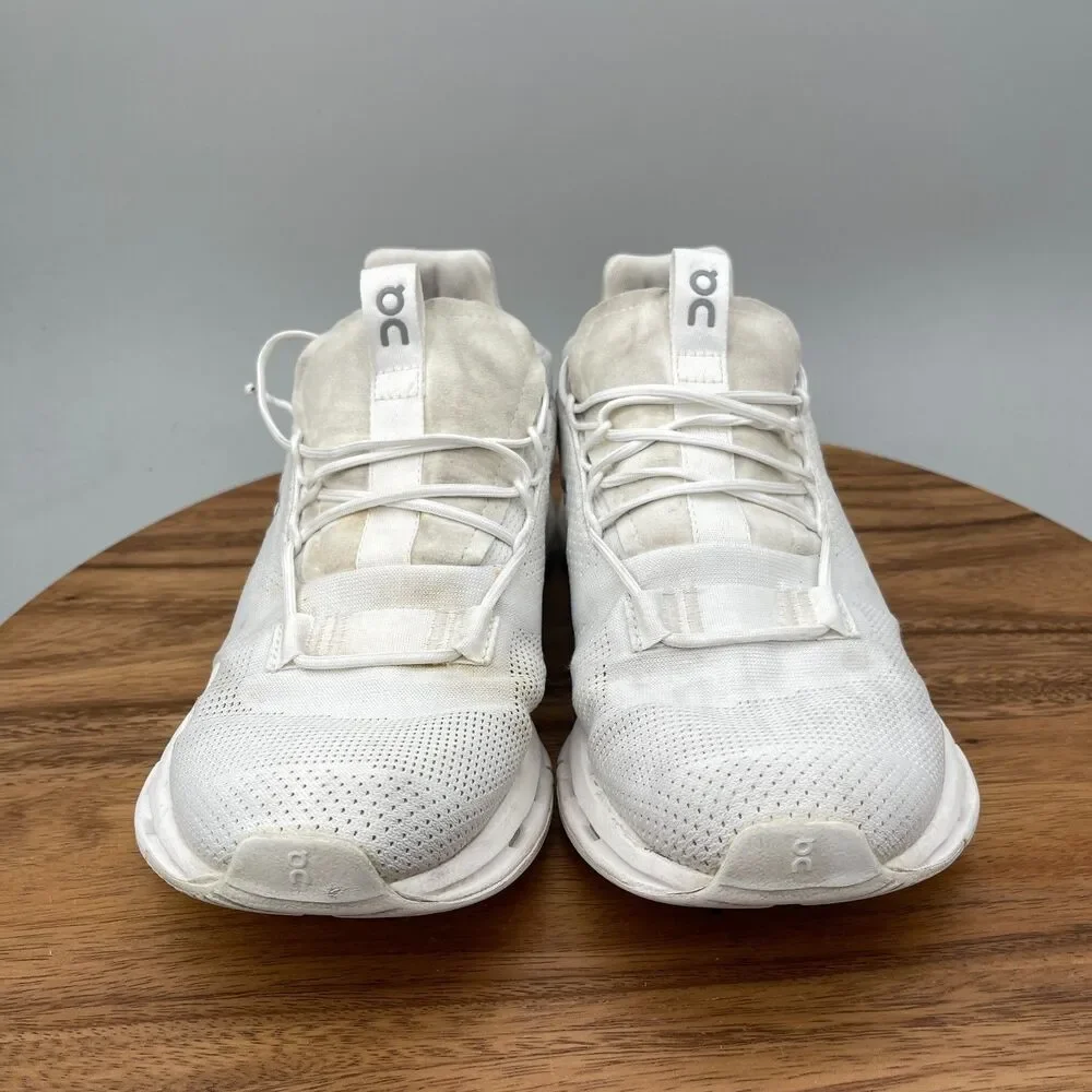 On Cloudnova Shoes Womens Size 9 White Running Comfort Walking Trainers Sneakers